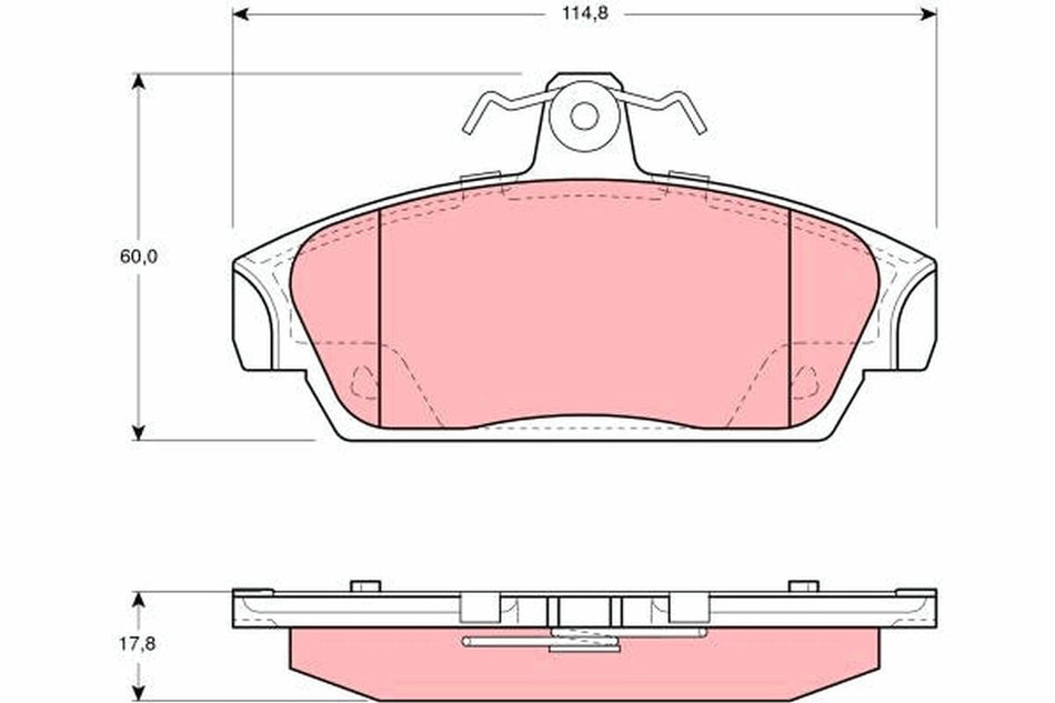 Brake Pad Set, disc brake - GDB859