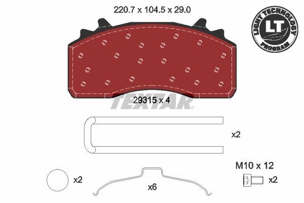 Brake Pad Set, disc brake - 2931501