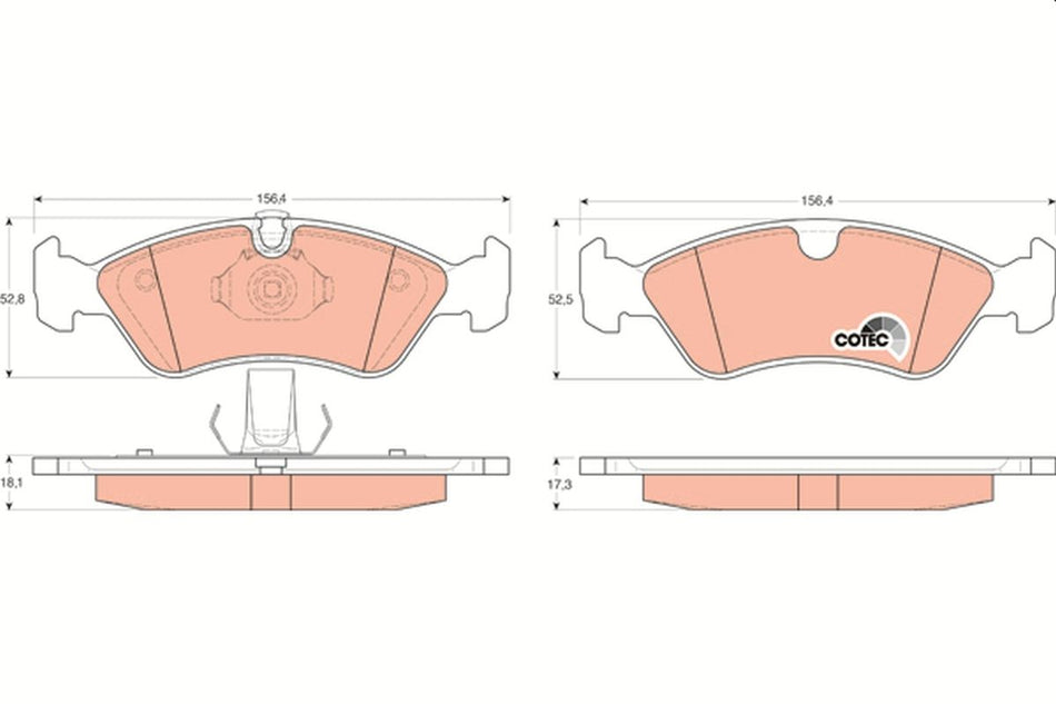 Brake Pad Set, disc brake - GDB1300