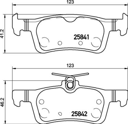 Brake Pad Set, disc brake - P 24 204