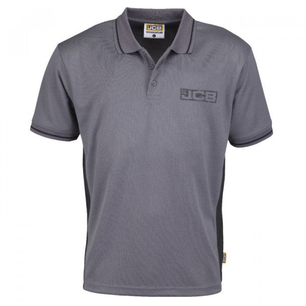JCB trade Grey Polo Shirt
