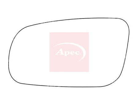 APEC Replacement Stick-On Standard Vehicle Mirror Glass LHS