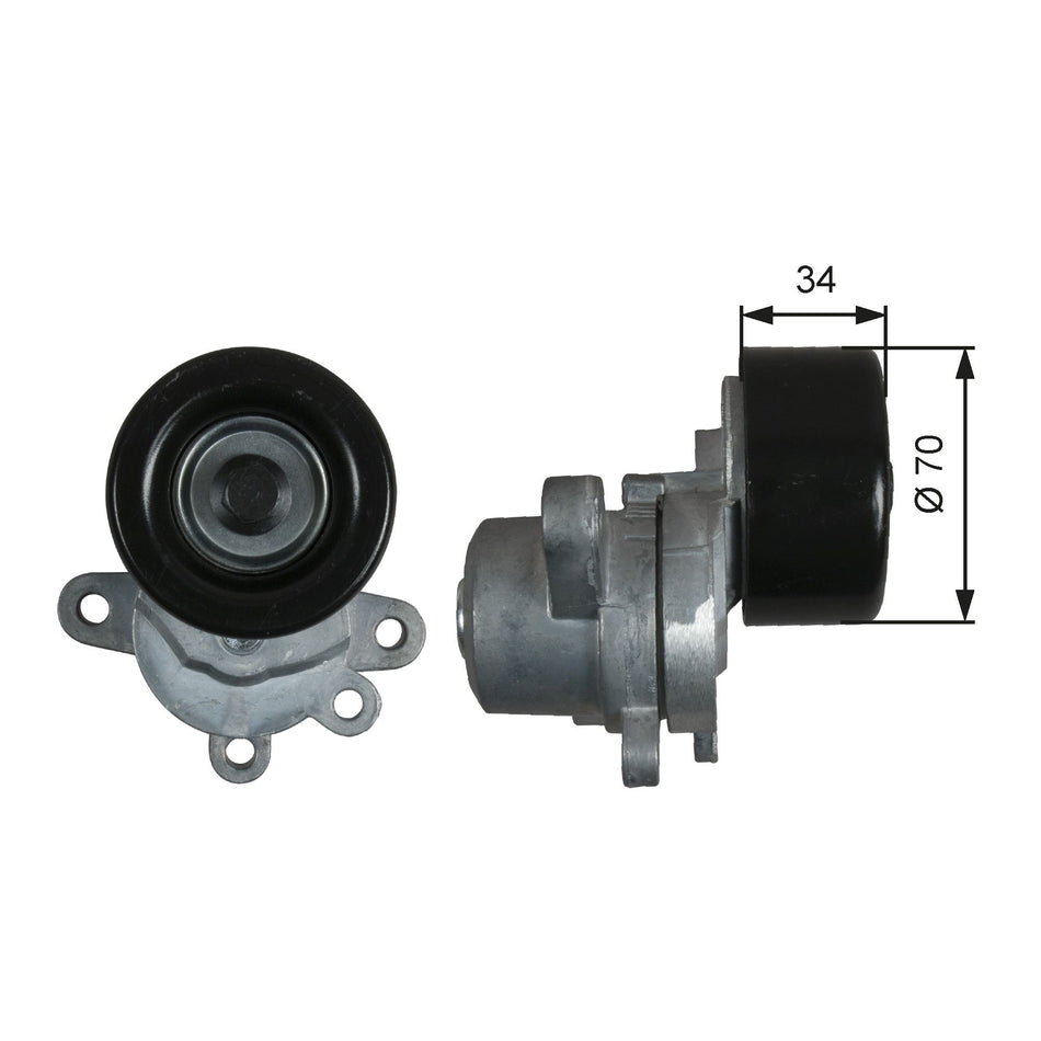 Belt Tensioner, V-ribbed belt - T39155