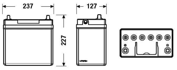 Exide Conventional Battery  - 12 V - 45Ah - 330CCA