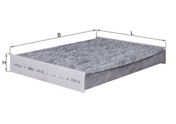 Filter, cabin air - LAK 891