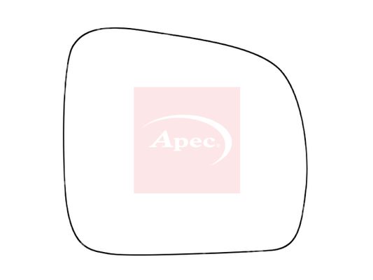 APEC Replacement Stick-On Commercial Vehicle Mirror Glass RHS
