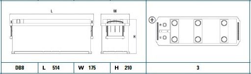 Exide Conventional Battery  - 12 V - 135Ah - 1000CCA