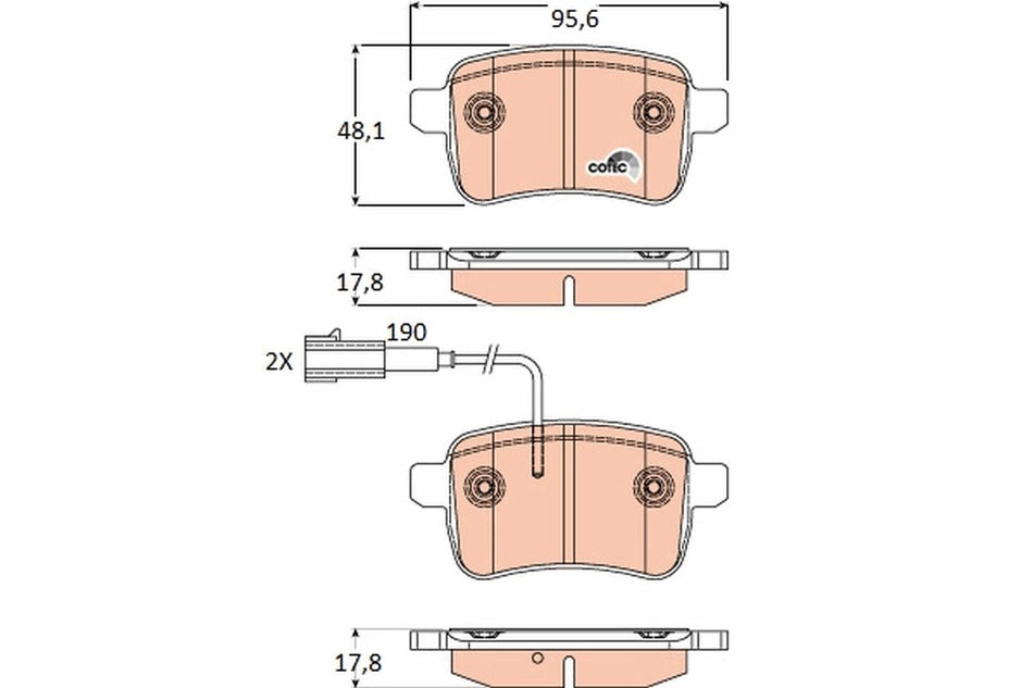 Brake Pad Set, disc brake - GDB1905