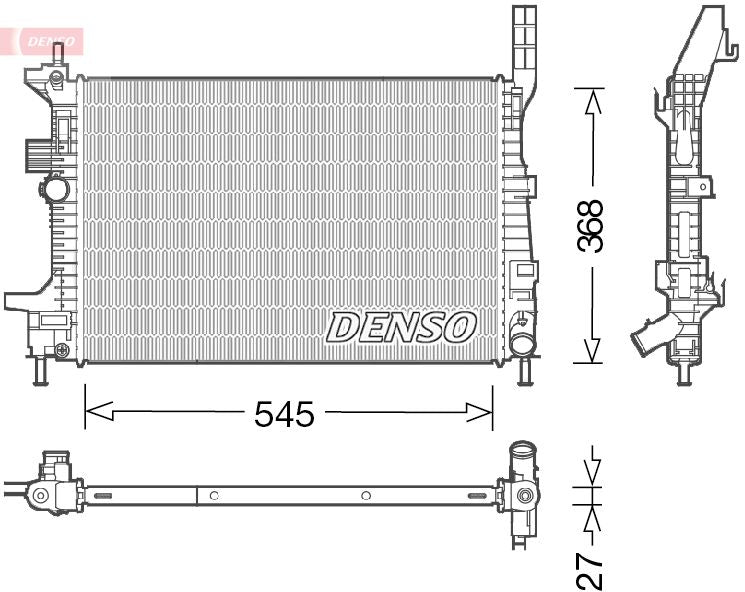 Radiator, engine cooling - DRM10029
