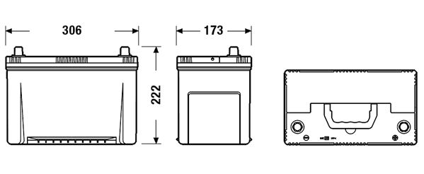 Exide Conventional Battery  - 12 V - 95Ah - 800CCA