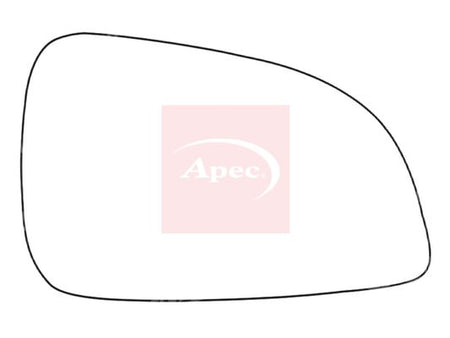 APEC Replacement Stick-On Standard Vehicle Mirror Glass RHS