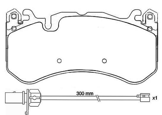 Brake Pad Set, disc brake - P 50 127
