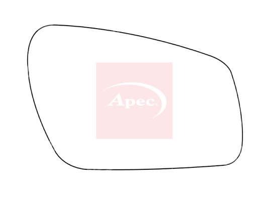 APEC Replacement Stick-On Standard Vehicle Mirror Glass RHS