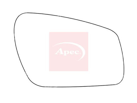 APEC Replacement Stick-On Standard Vehicle Mirror Glass RHS