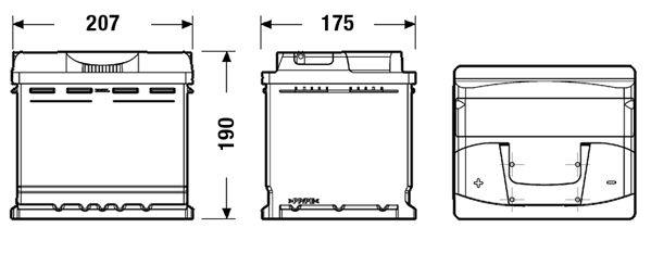 Exide Conventional Battery  - 12 V - 50Ah - 450CCA