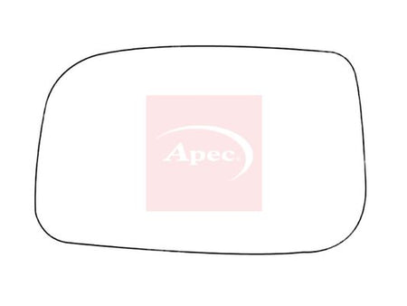 APEC Replacement Stick-On Standard Vehicle Mirror Glass LHS