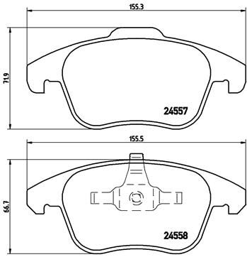 Brake Pad Set, disc brake - P 61 086
