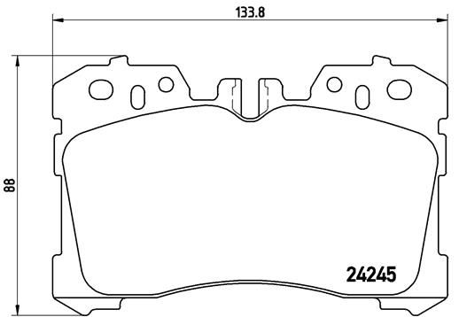 Brake Pad Set, disc brake - P 83 075