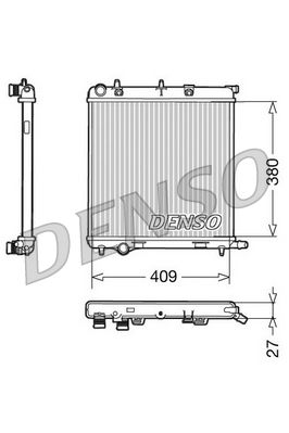 Radiator, engine cooling - DRM21026