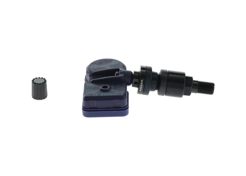 Tpms Clamp-In Metal Valve (Black)