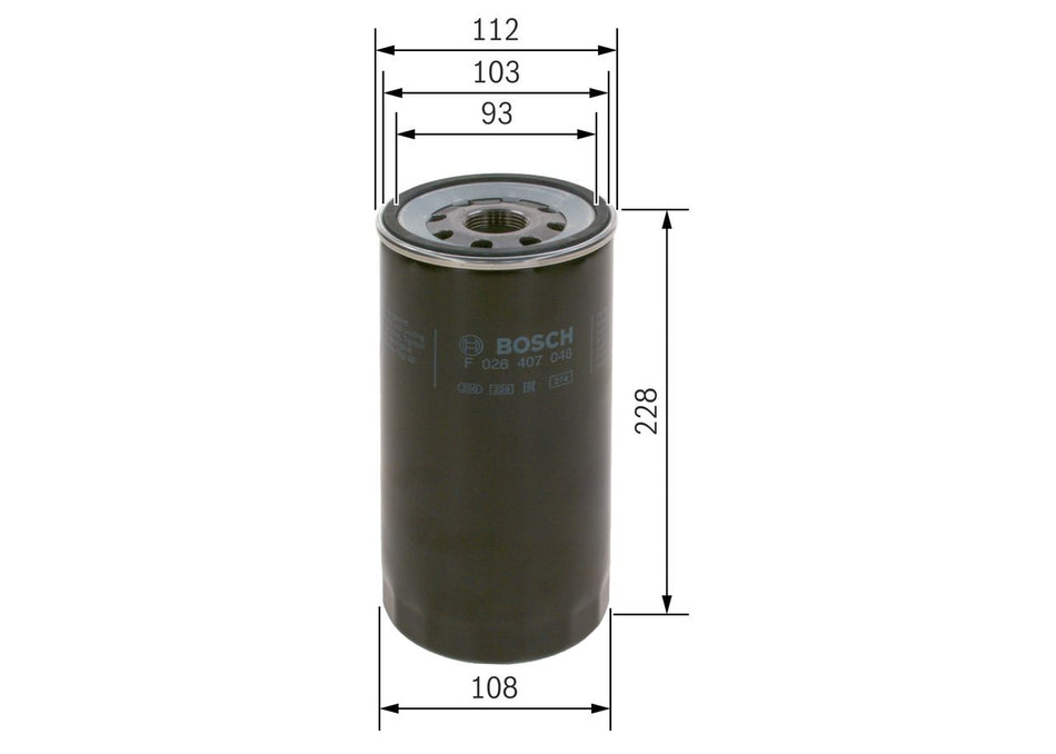 Oil Filter - F 026 407 048