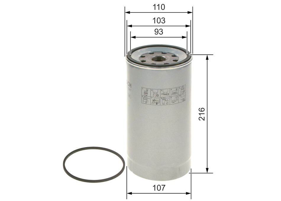 Fuel Filter - F 026 402 747