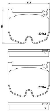 Brake Pad Set, disc brake - P 50 062