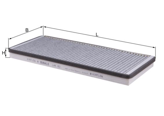 Filter, cabin air - LAK 83