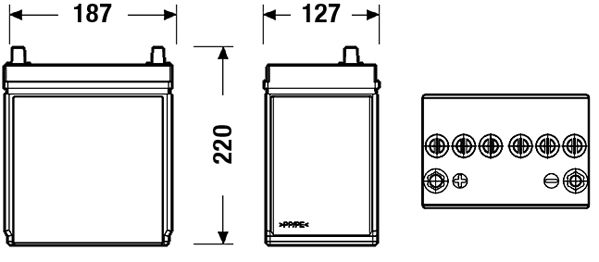 Exide Conventional Battery  - 12 V - 35Ah - 240CCA