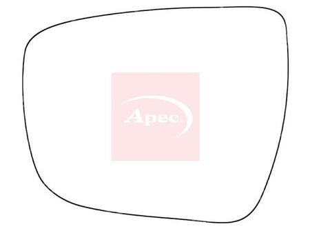 APEC Replacement Stick-On Standard Vehicle Mirror Glass LHS
