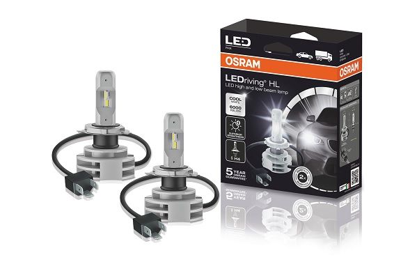LED Headlamp Bulb - H4 Cool White 6000k 12/24V P43t - LEDriving HL