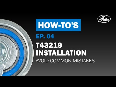Gates T43219 Tensioner Pulley, timing belt video