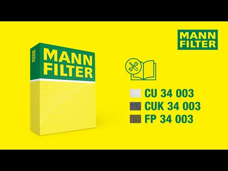 Mann & Hummel CUK34003 Filter, cabin air video