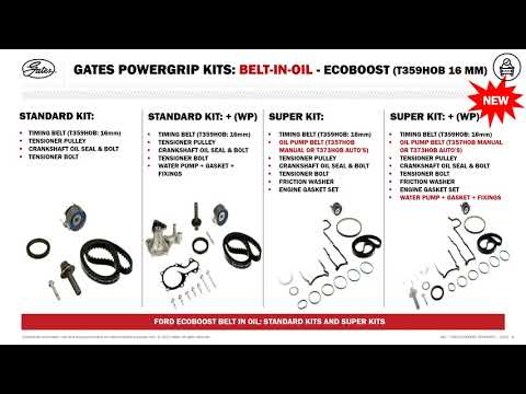 Gates KP2T354HOB Water Pump & Timing Belt Kit video